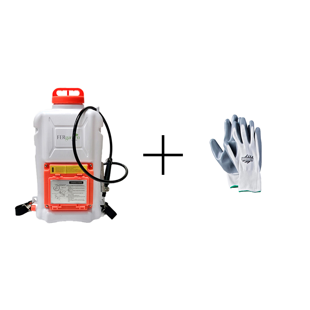 Pompa Irroratrice a Zaino 12-16 Lt FERGARDEN - Batteria Litio 12V 10 Ah